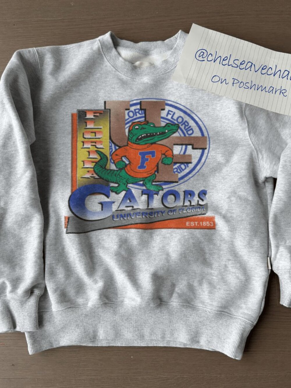 Vintage NCAA University of Florida Gators Logo Sweatshirt, Florida Gators Shirt